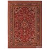 Klasický vlněný kusový koberec Prague32/IB2R | červená