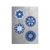 Koupelnová předložka Grund Mandala - Joya modrá (Typ 100x100 cm kruh)