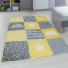 Dětský kusový koberec Kids 620 Yellow | žlutý (Typ 80x150 cm)