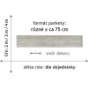 PVC bytové SKARA 2304 dekor dřeva - šíře 3 m (Šíře role Cena za 1 m2)