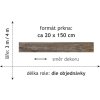 PVC bytové SKARA 2306 dekor dřeva - šíře 4 m (Šíře role Cena za 1 m2)