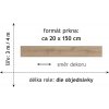 PVC bytové DUPLEX 1754 dekor dřeva - šíře 3 m (Šíře role Cena za 1 m2)