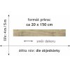 PVC bytové FORTEX 2940 dekor dřeva - šíře 5 m (Šíře role Cena za 1 m2)