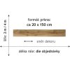 PVC bytové DOMO 2152 dekor dřevěný - šíře 2 m (Šíře role Cena za 1 m2)