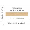PVC zátěžové TEX-ACOUSTIC 1801 dekor dřevěný - šíře 2 m (Šíře role Cena za 1 m2)