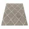 Chlupatý kusový koberec Alvor Shaggy 3401 beige | Béžová