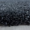 Chlupatý kusový koberec Fluffy Shaggy 3500 anthrazit kruh | Černá
