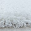 Chlupatý kusový koberec Fluffy Shaggy 3500 white kruh | Bílá