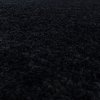 Chlupatý kusový koberec Sydney Shaggy 3000 black kruh | Černá
