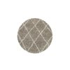 Chlupatý kusový koberec Alvor Shaggy 3401 beige kruh | Béžová