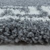Moderní kusový koberec Hera Shaggy 3301 grey kruh | Šedá