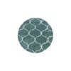 Moderní kusový koberec Salsa Shaggy 3201 blue kruh | Modrá