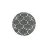 Moderní kusový koberec Salsa Shaggy 3201 grey kruh | Šedá