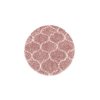 Moderní kusový koberec Salsa Shaggy 3201 rose kruh | Růžová