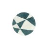 Moderní kusový koberec Tango Shaggy 3101 blue kruh | Modrá
