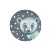 Dětský kusový koberec Bambi 810 blue kruh | Vícebarevná