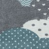 Dětský kusový koberec Bambi 820 blue kruh | Vícebarevná