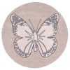 Bio koberec kusový, ručně tkaný Butterfly | Růžová