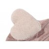 Bio koberec kusový, ručně tkaný Puffy Love | Růžová