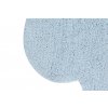 Bio koberec kusový, ručně tkaný Puffy Dream | Modrá