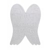 Bio koberec kusový, ručně tkaný Wings | Bílá
