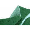 Bio koberec kusový, ručně tkaný Monstera Leaf | Zelená