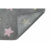 Bio koberec kusový, ručně tkaný Tricolor Stars Grey-Pink | Šedá;Vícebarevná