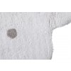 Bio koberec kusový, ručně tkaný Little Biscuit White | Bílá