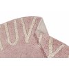 Bio koberec kusový, ručně tkaný Round ABC Vintage Nude-Natural | Růžová