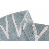 Bio koberec kusový, ručně tkaný Round ABC Vintage Blue-Natural | Modrá