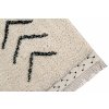 Bio koberec kusový, ručně tkaný Bereber Rhombs | Béžová