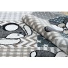 Dětský kusový koberec Fun Pets greyšedá | šedá