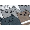 Dětský kusový koberec Fun Gatti Cats multivícebarevná | vícebarevná
