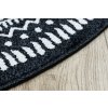 Moderní kusový koberec Napkin black kruhčerná | černá