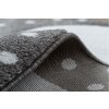 Dětský kusový koberec Petit Bunny grey kulatýšedá | šedá
