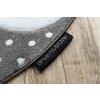Dětský kusový koberec Petit Bunny grey kulatýšedá | šedá