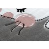 Dětský kusový koberec Petit Kitty cat greyšedá, růžová | šedá, růžová
