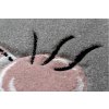 Dětský kusový koberec Petit Kitty cat grey kruhšedá, růžová | šedá, růžová