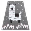 Dětský kusový koberec Petit Lama greyšedá | šedá