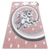 Dětský kusový koberec Petit Pony pinkrůžová | růžová