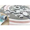 Dětský kusový koberec Petit Pony grey kruhrůžová | růžová