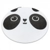 Dětský kusový koberec Petit Panda white kruhbílá | bílá