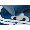 Dětský kusový koberec Petit Town streets bluemodrá | modrá