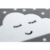 Dětský kusový koberec Petit Cloud stars greyšedá | šedá