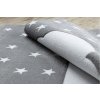Dětský kusový koberec Petit Cloud stars greyšedá | šedá