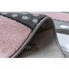 Dětský kusový koberec Petit Farm animals pinkrůžová | růžová