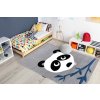 Dětský kusový koberec Petit Panda greyšedá | šedá