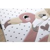 Dětský kusový koberec Petit Flamingos hearts creamrůžová | růžová