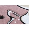 Dětský kusový koberec Petit Elephant stars pink kruhrůžová | růžová