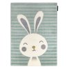 Dětský kusový koberec Petit Rabbit greenzelená | zelená